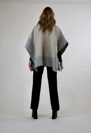 Blanket Cape - Recycled wool blend