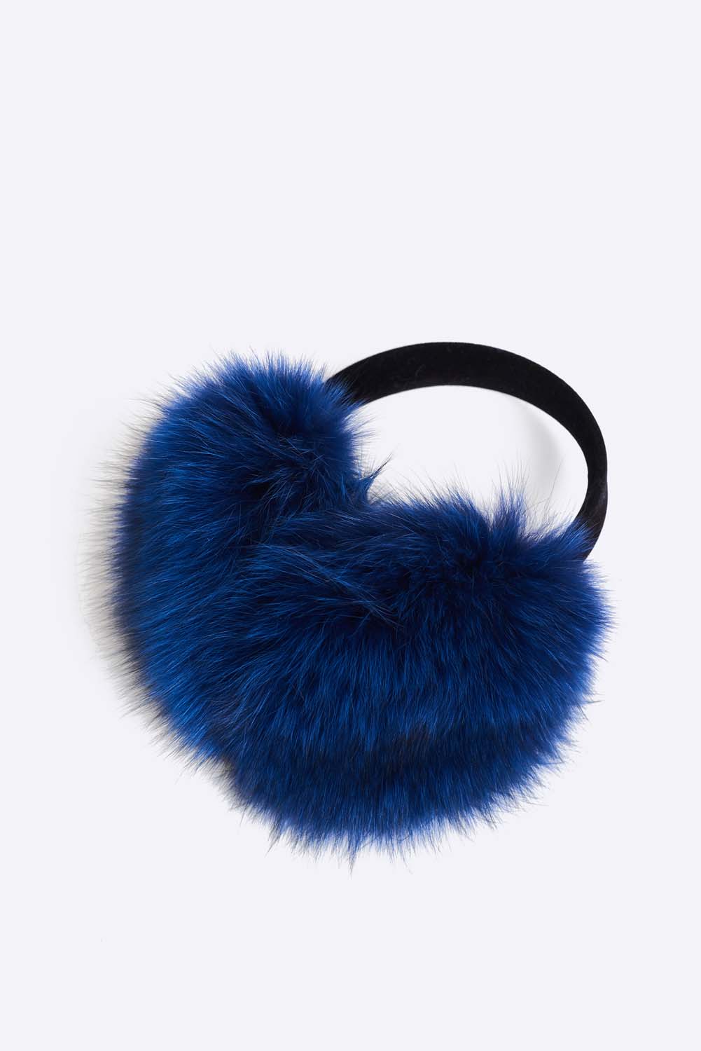 Classic upcycled fox fur earmuffs. Ultra soft and warm earmuffs. They have a polyester lining and velvet trim. Cut, dyed and stitched by hand. Hand made in Montreal. 
